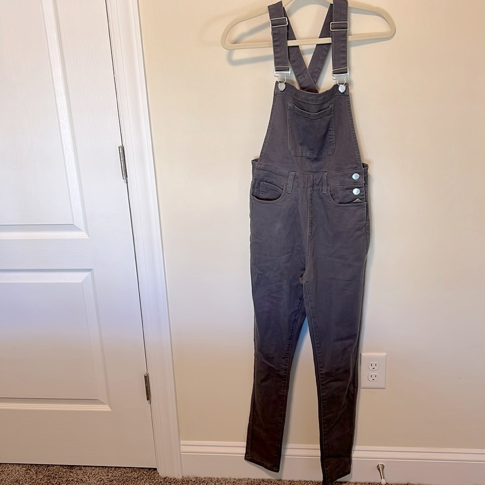 WeWoreWhat Women’s High-Rise Skinny Overalls / Size S / Brand NWT / Gray